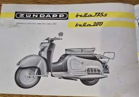 Zundapp  bella 175 s ja bella 200 myyntiesite