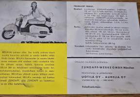 Zundapp  bella 175 s ja bella 200 myyntiesite