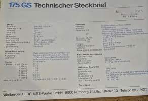 Hercules 175 gs myyntiesite