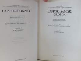 Lappisk (samisk) ordbok bind V Supplement