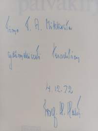 Talvisodan päiväkirja (signeerattu, tekijän omiste)