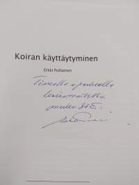 Koiran käyttäytyminen (signeerattu, tekijän omiste)