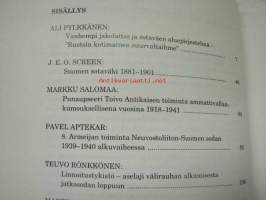 Sotahistoriallinen aikakauskirja 14 1995 sis. mm. artikkelit; Suomen sotaväki 1881-1901, Punaupseeri Toivo Antikainen - toiminta ammattivallankumouksellisena