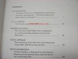 Sotahistoriallinen aikakauskirja 14 1995 sis. mm. artikkelit; Suomen sotaväki 1881-1901, Punaupseeri Toivo Antikainen - toiminta ammattivallankumouksellisena