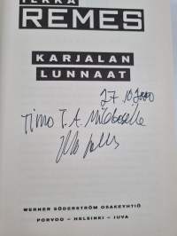 Karjalan lunnaat (signeerattu, tekijän omiste)