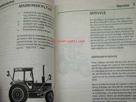 Volvo BM 2650, 2654 traktor instruktionsbok -käyttöohjekirja ruotsiksi