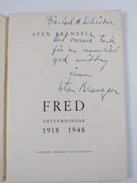 Fred : anteckningar 1918-1948 (signeerattu, tekijän omiste)