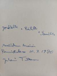 Sininen delfiini : Runoja (signeerattu, tekijän omiste)