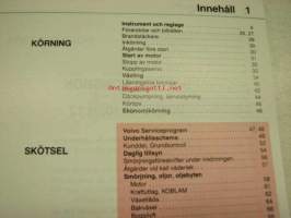 Volvo N10 N12 instruktionsbok -käyttöohjekirja ruotsiksi