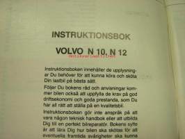 Volvo N10 N12 instruktionsbok -käyttöohjekirja ruotsiksi