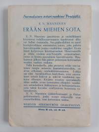 Erään miehen sota : rajan romaani