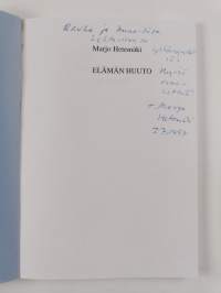 Elämän huuto (signeerattu, tekijän omiste)