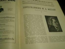 työväen musiikkilehti 1942 sidottu vuosikerta