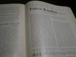 työväen musiikkilehti 1942 sidottu vuosikerta