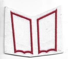 Lääkintä  - kauluslaatat   leikkaamaton pari arvomerkit