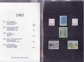 Åländska frimärken 1985 – Ahvenanmaan postimerkkien vuosilajitelma. Postimerkit postituoreina**