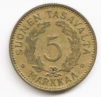 5 markkaa  1935