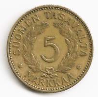 5 markkaa  1936