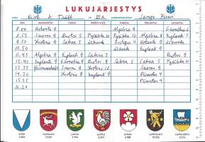 Kansallis-Osake-Pankki   lukujärjestys   täytetty