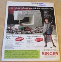 Suuri Käsityö Lehti N:o 8 2000 Kaava-arkki mukana