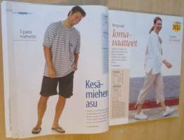 Suuri Käsityö Lehti N:o 6-7 2005  liite lasten värikkäät kesä askartelut mukana,