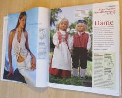 Suuri Käsityö Lehti N:o 6-7 2005  liite lasten värikkäät kesä askartelut mukana,