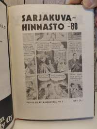 Keräily 1-6 1980 + Sarjakuvahinnasto -80