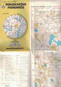 Peruskartan pienennös 1:50 000 Petäjävesi