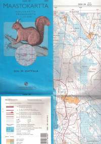 Maastokartta, peruskartta 1: 20 000 Huttula