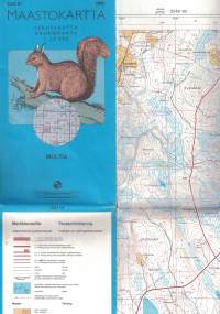 Maastokartta / peruskartta MULTIA 1:20 000