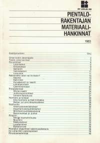 Pientalorakentajan materiaalihankinnat