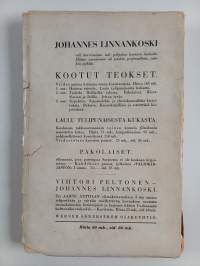 Vihtori Peltonen - Johannes Linnankoski. 1-2 : elämä ja toiminta