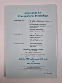 The Journal of Transpersonal Psychology 2/2001