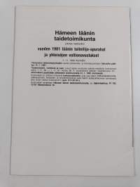 Hämeen taiteet : Hämeen läänin taidetoimikunnan tiedotelehti - Perinne ja taide