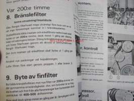 Volvo Penta TAMD60A, TAMD70C, THAMD70C, AQD70C, AQD70CL Marindieselmotorer instruktionsbok -käyttöohjekirja ruotsiksi