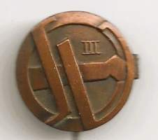 SVUL nuorten voimistelumerkki  III luokka - neulamerkki urheilumerkki