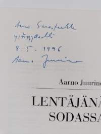Lentäjänä sodassa (signeerattu, tekijän omiste)