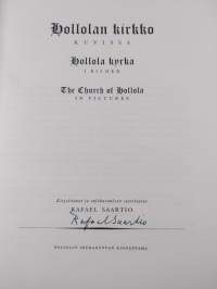 Hollolan kirkko kuvissa = Hollola kyrka i bilder = The Church of Hollola in pictures (signeerattu)