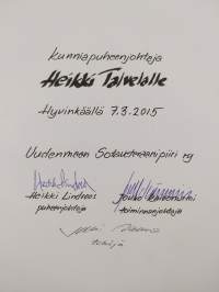 Uudenmaan sotaveteraanipiiri ry 1965-2015 : yhdessä kestimme (signeerattu)