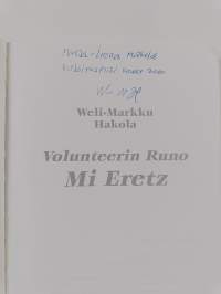 Volunteerin runo (signeerattu, tekijän omiste)