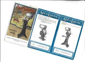 Alfa-Laval Finska Ab Helsinki . separaattori esite 1924   10 sivua