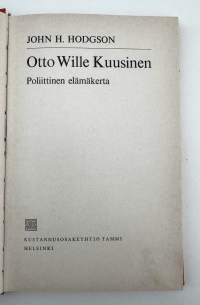 Otto Wille Kuusinen Poliittinen elämäkerta