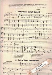 6 Suomalaista kansanlaulua Pianon tai kanteleen säestyksellä sovittanut Aapo Similä