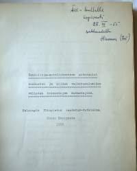 Kaukolinja-autoliikenteen aikataulut keskusten ja niiden vaikutusalueiden välisten toimintojen kuvastajina