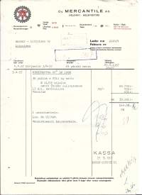 Mercantile Oy Helsinki 1957 - firmalomake