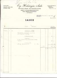 Helsingin Auto O Helsinki 1937  firmalomake