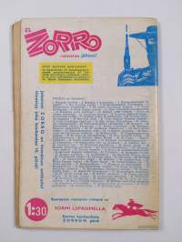 El Zorro del Castelrey n:o 1/1967 : Kosto ei unohda