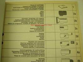 Volvo Penta BB231A, BB261A Redervdelskatalog, Parts Catalogue -varaosaluettelo