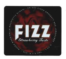 FIZZStrawberry Tastesiiderietiketti, viinaetiketti