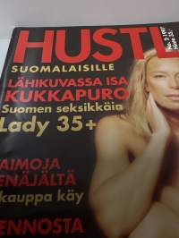 Hustler 1997 no 2 ISA Kukkapuro Aikuisviihdelehti K-18. Juliste mukana.